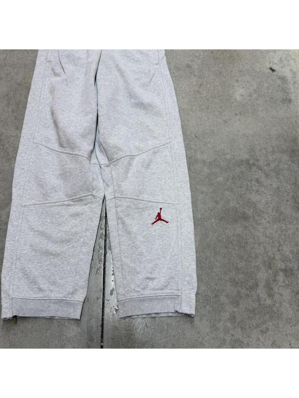 vintage air jordan grey heavyweight relaxed baggy fit sweatpants size medium - Picture 2 of 4